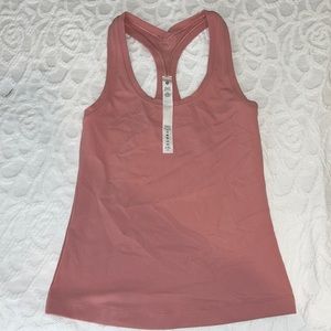 Lululemon razor back tank top size 2 mauve pink color